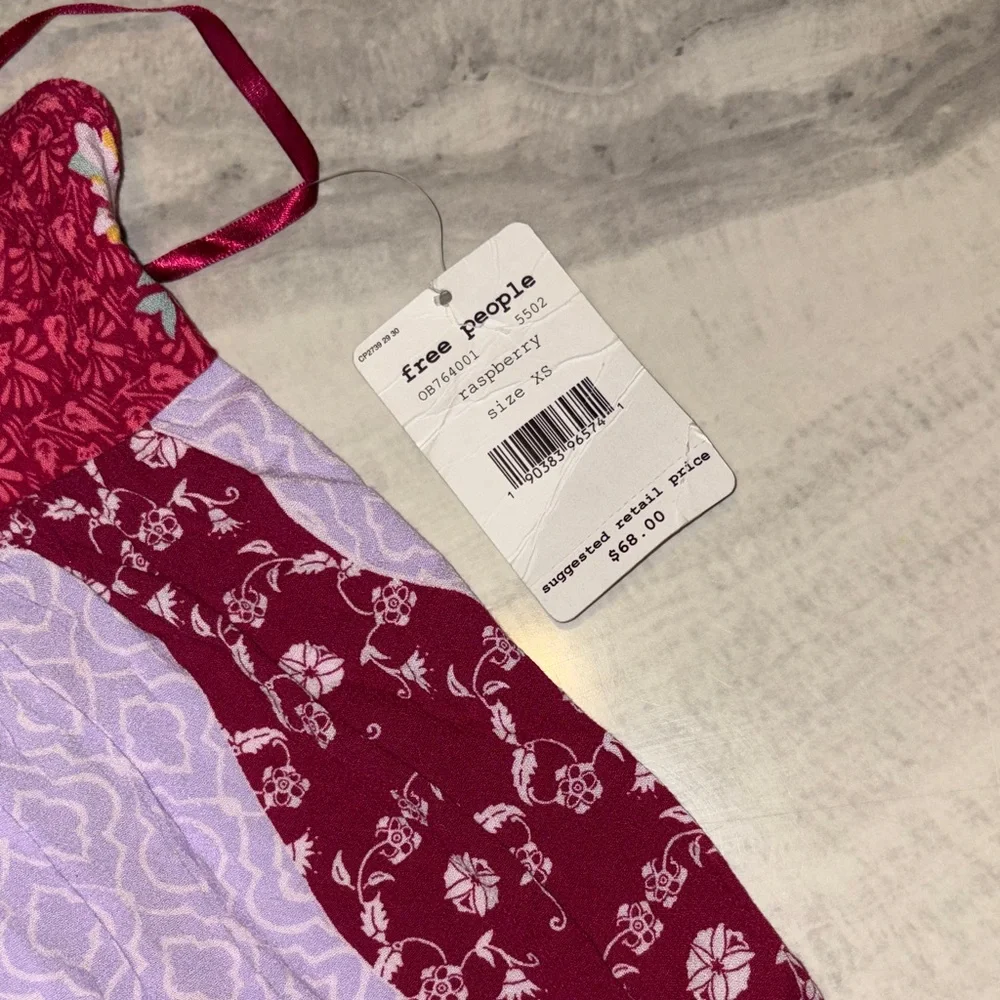 Free People Raspberry Dream Darlin Top - Picture 2 of 6